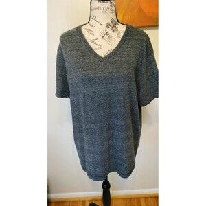 BI2 Original Triblends Gray Marled V-Neck T-Shirt. Size L